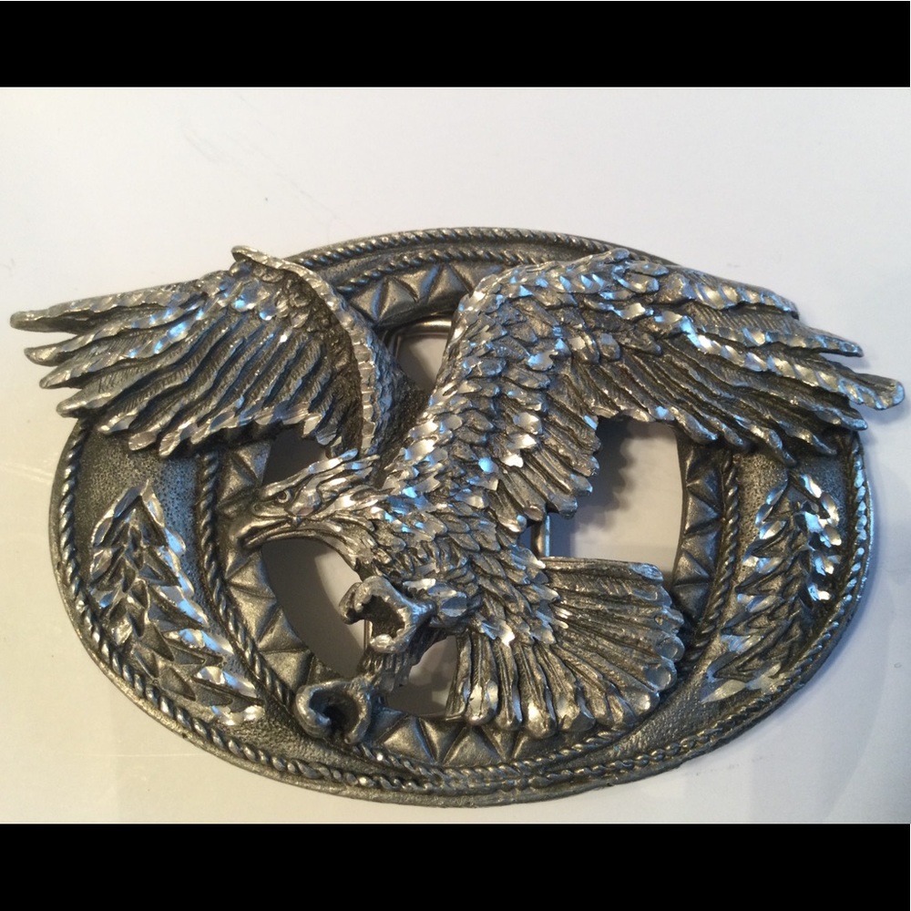 Vintage 3 D Eagle Belt Buckle